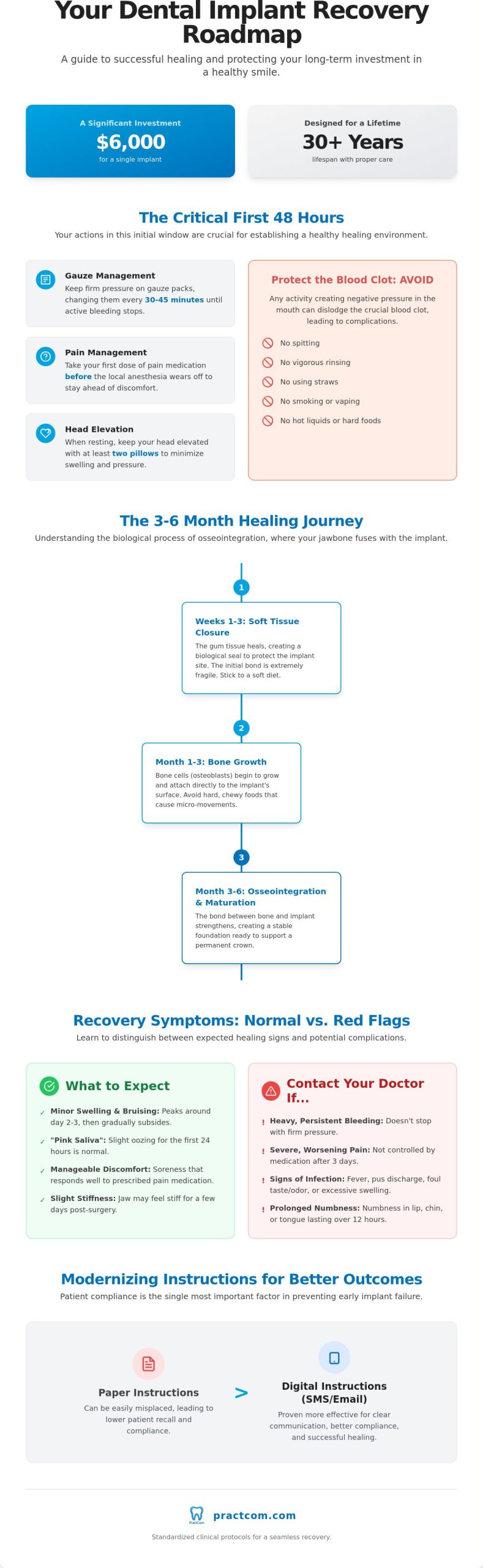 Dental Implant Post-Op Instructions: The Complete 2026 Recovery Guide